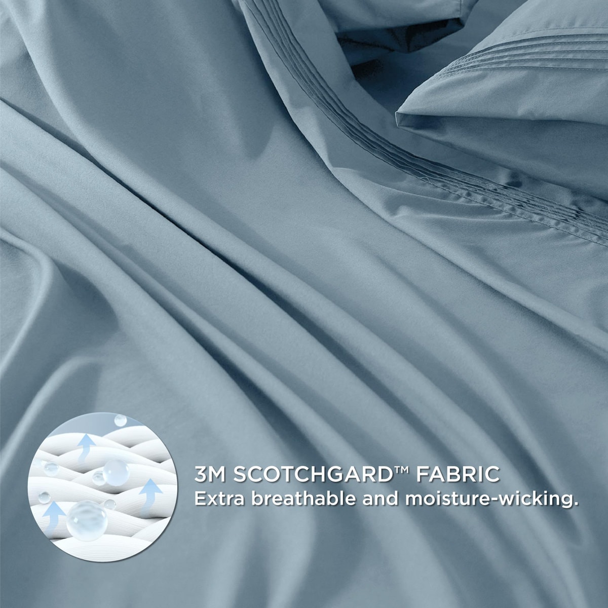 Essential Bedsure Deep Pocket Sheets Set- Fits Mattresses Up to 21 Inches Thick Moisture Wicking, Soft & Cooling Bedsheet & Pillowcases, Easy & Secure Fit