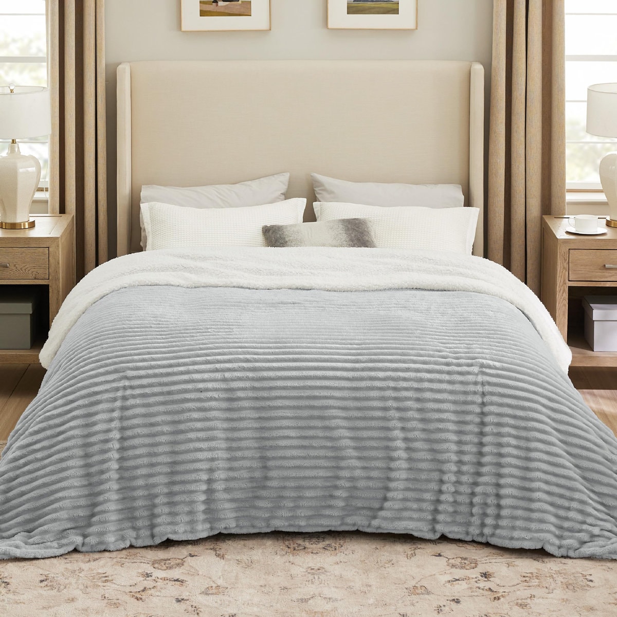 Cozy Winter Collection Bedsure 299gsm Ultra Soft Sherpa Fleece Blanket for Bed - Thick & Super Cozy Warm Blanket GentleSoft™️