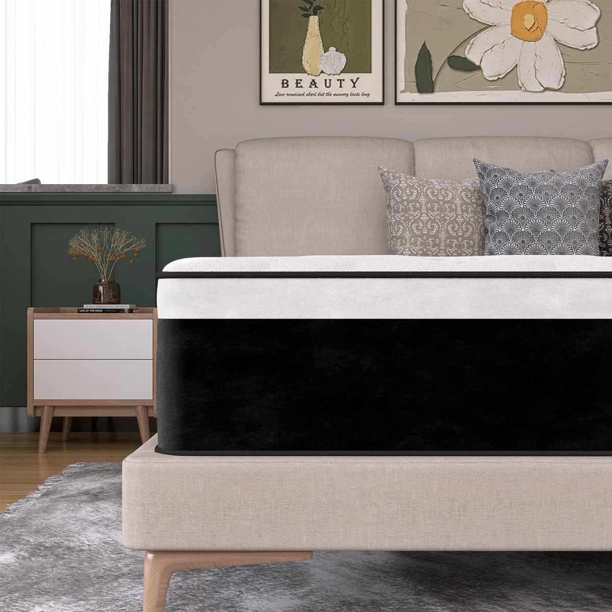 Medium Hybrid Mattress Pocket Spring with CertiPUR-US Certified Foam