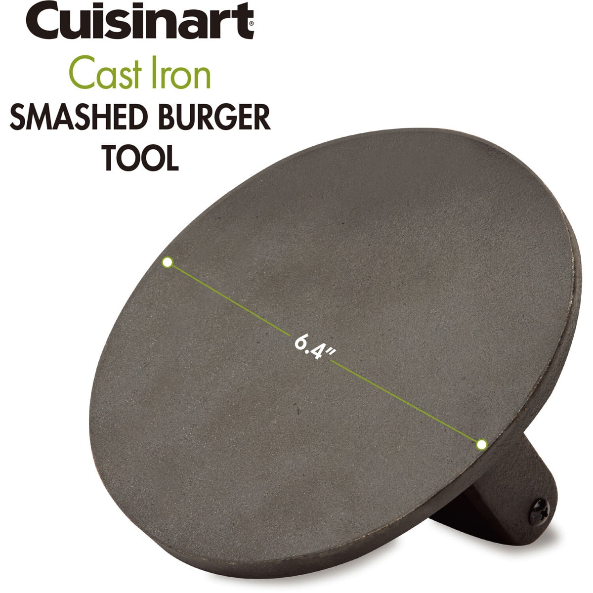 Cuisinart Cast Iron Smashed Burger Press: Essential Outdoor Grilling Accessory for Perfectly Pressed Burgers
