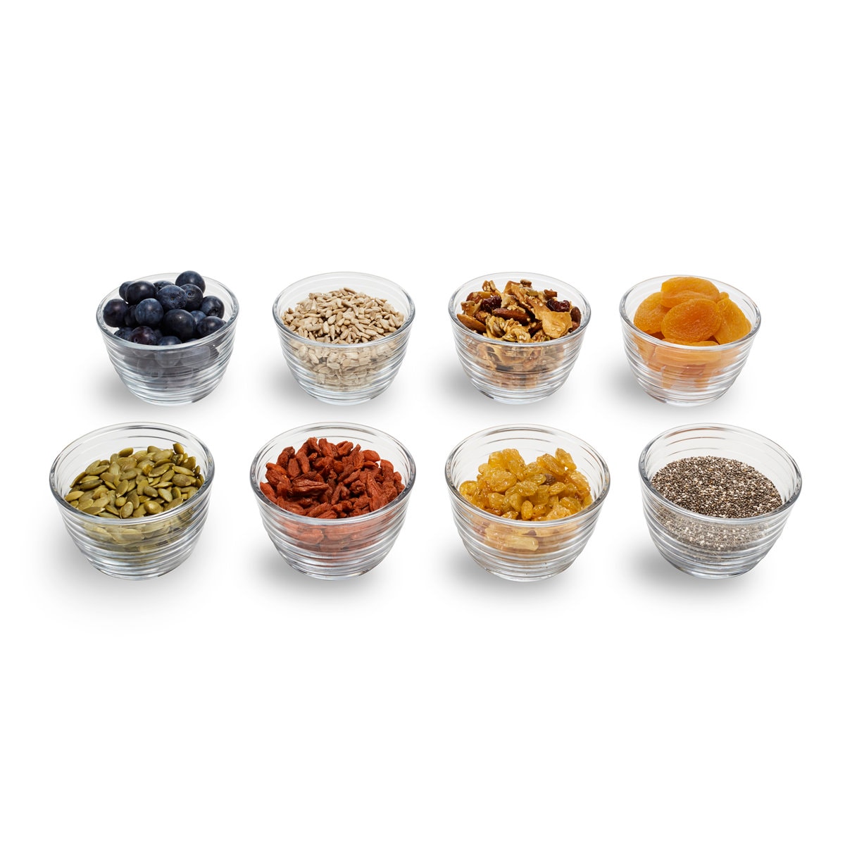 Libbey Small Glass Bowls with Lids, 6.25-ounce, Set of 8 (Set of 8)