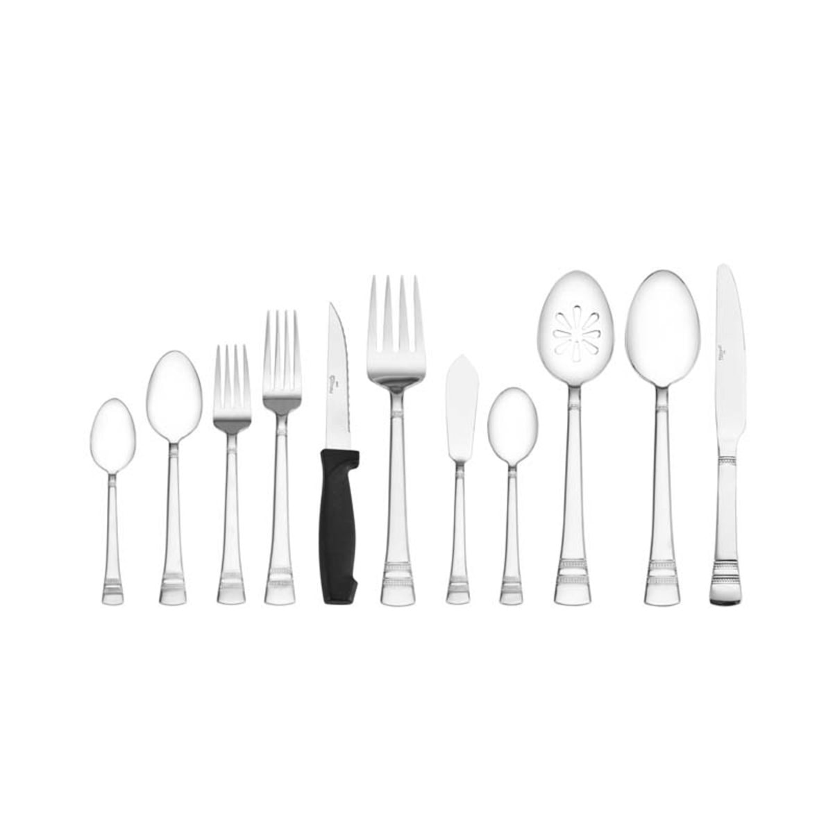 Pfaltzgraff Sapphire Bay 53-Piece Stainless Steel Flatware Set, Service for 8