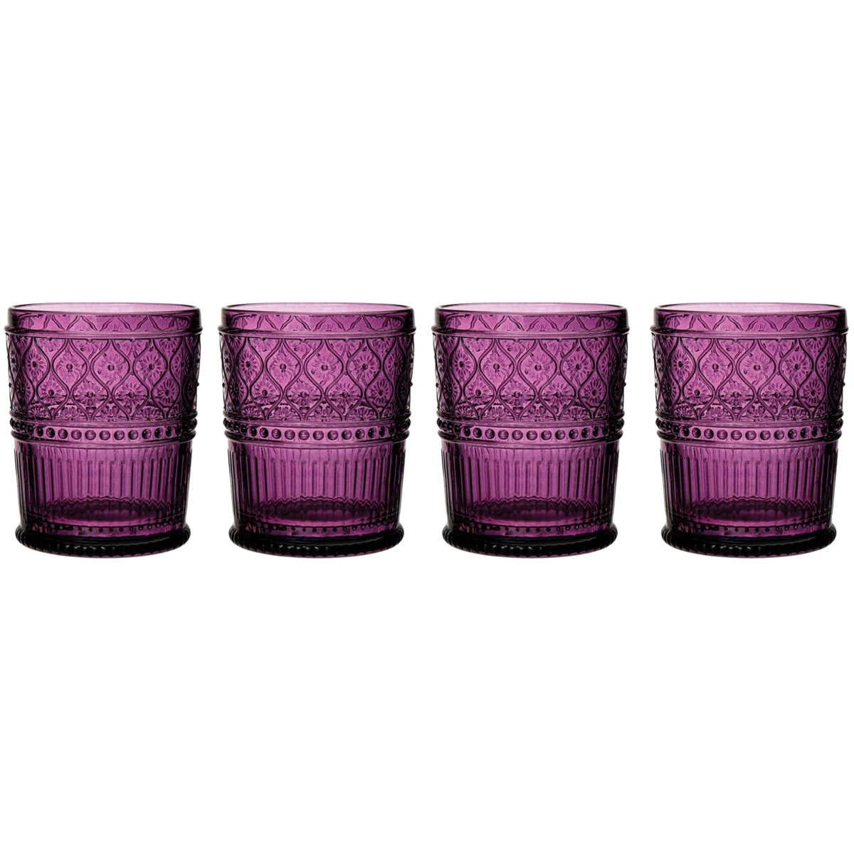 Claro 12 oz Double Old Fashioned Glasses (Set of 4)
