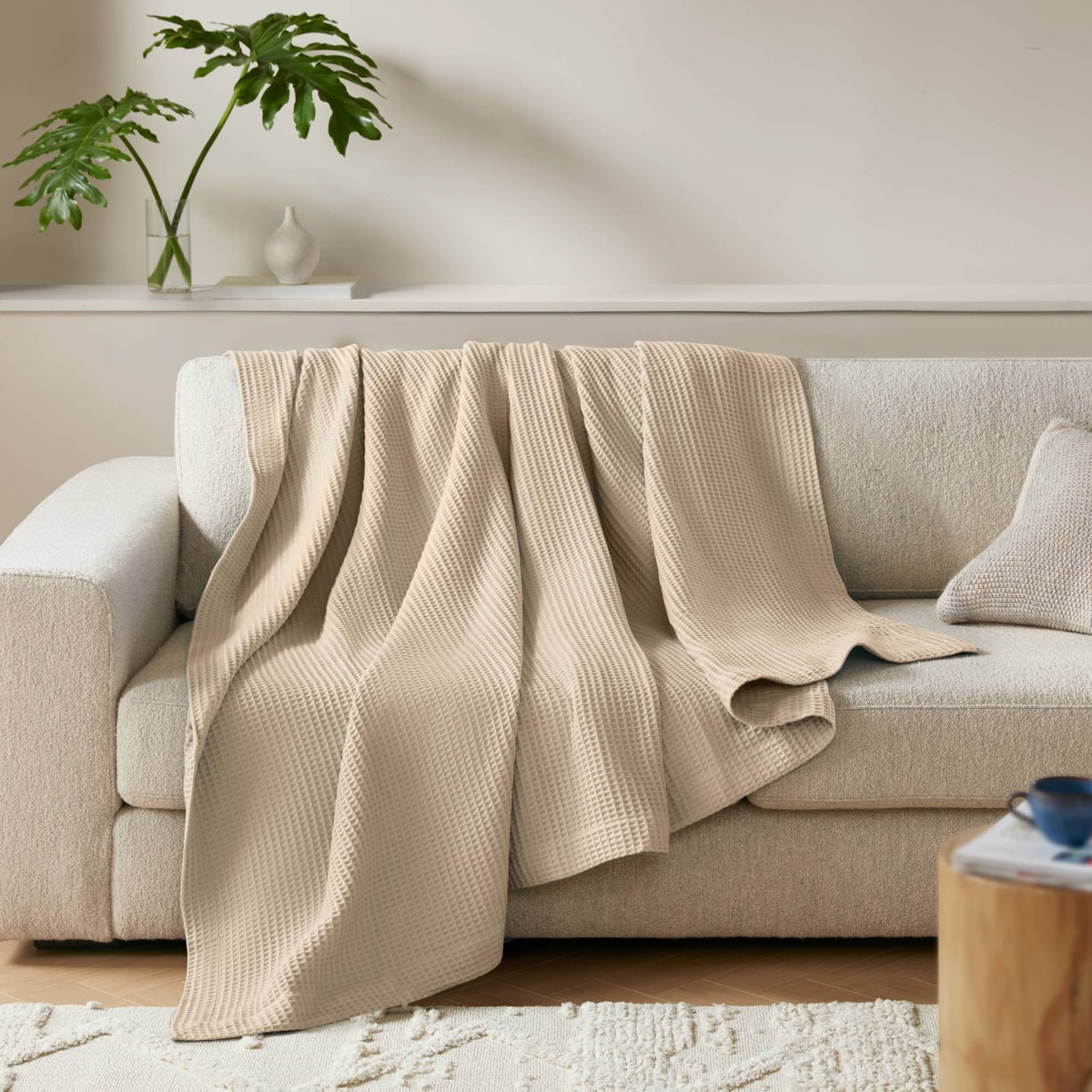 Waffle Weave 100% Cotton Blanket