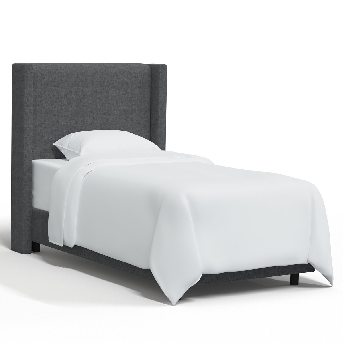 Hanson Upholstered Wingback Bed