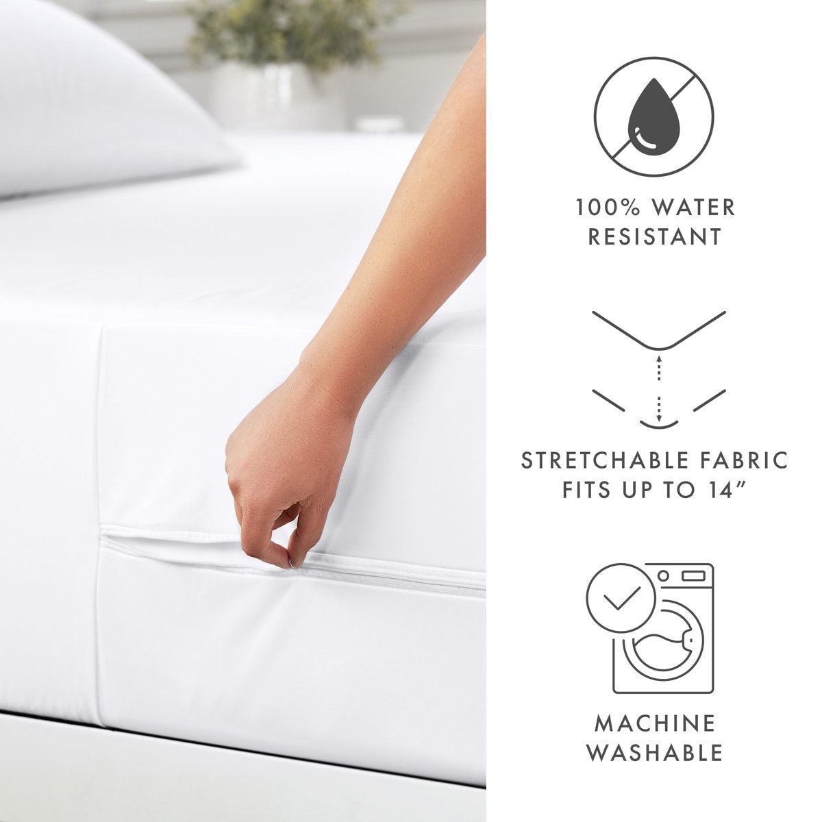 Hypoallergenic Waterproof Mattress Protector Cover Bellevue