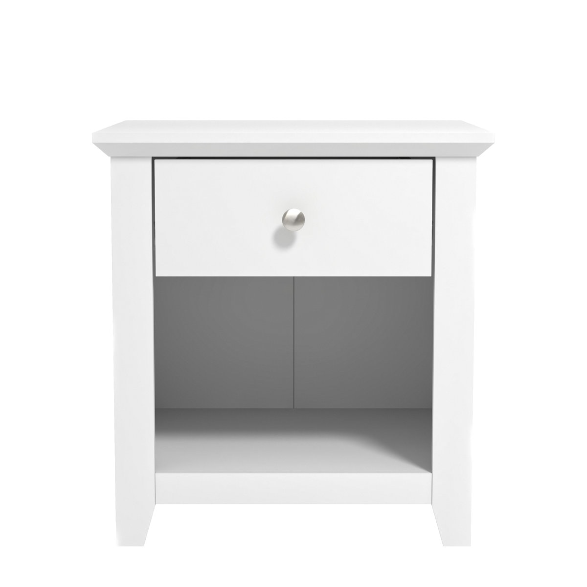 Tevrat 20.8" 1 - Drawer Nightstand with Drawer and Open Compartment