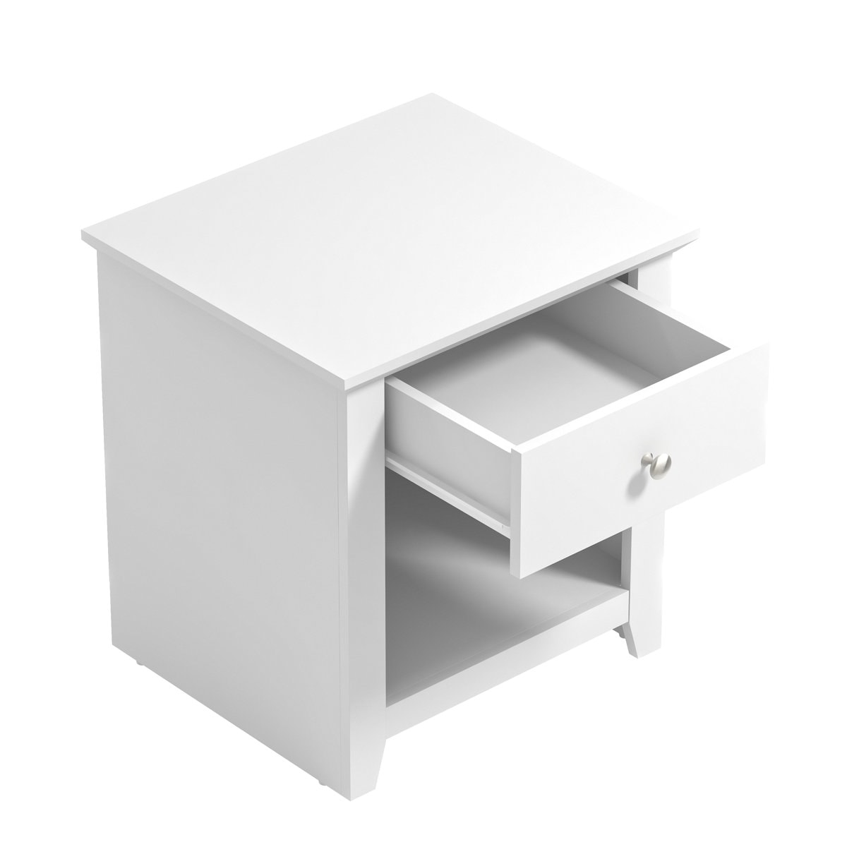 Tevrat 20.8" 1 - Drawer Nightstand with Drawer and Open Compartment