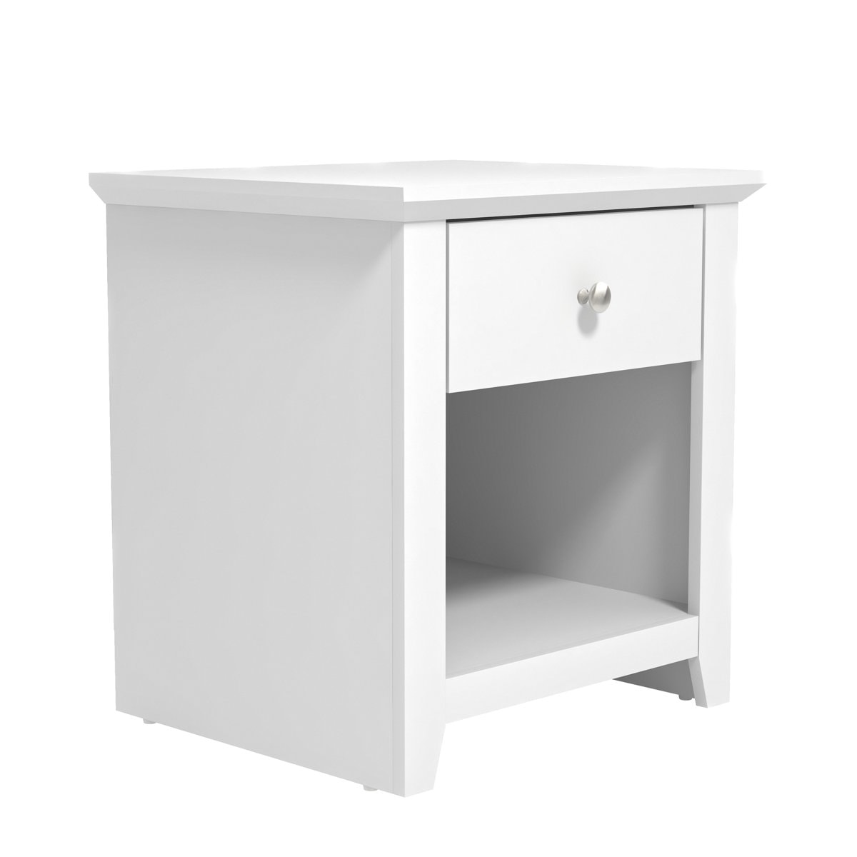 Tevrat 20.8" 1 - Drawer Nightstand with Drawer and Open Compartment