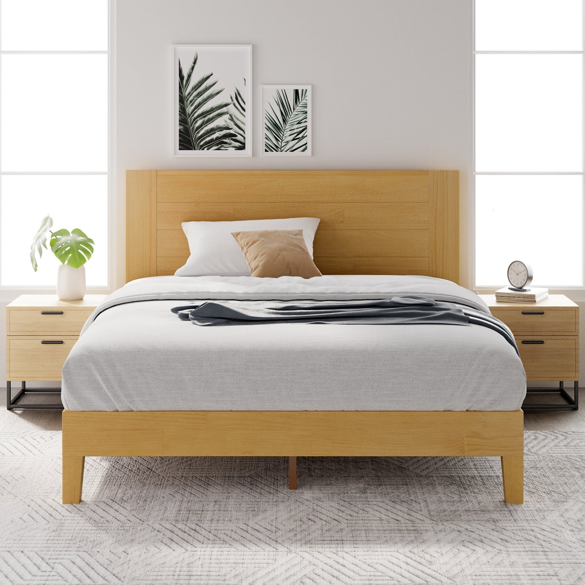 Kira Solid Wood Platform Bed Frame