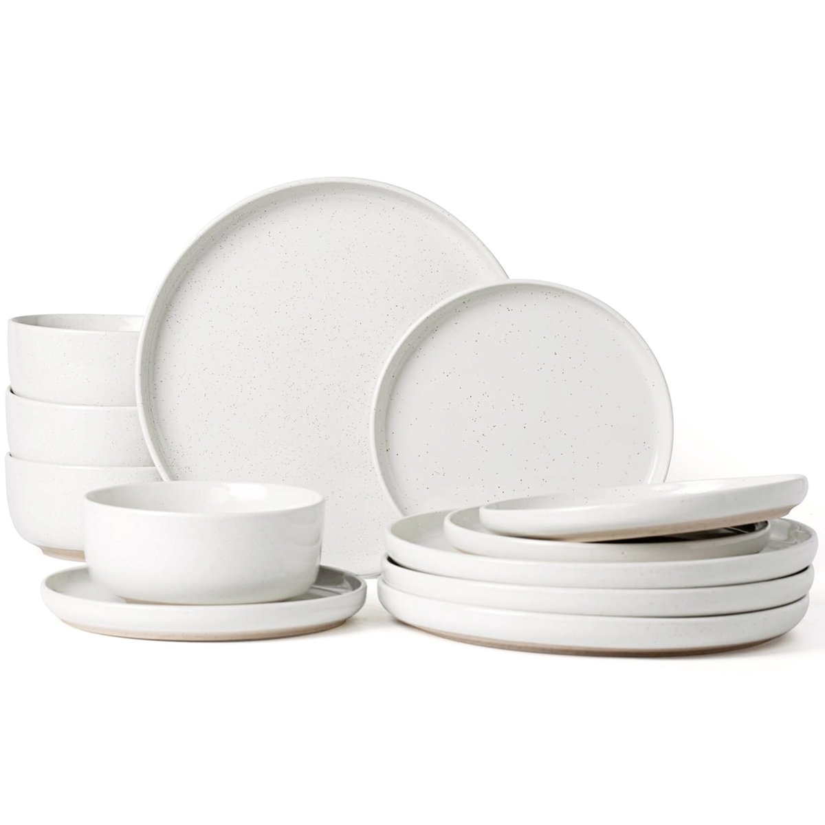 Daytona 12 Piece Stoneware Dinnerware Set - Service for 4