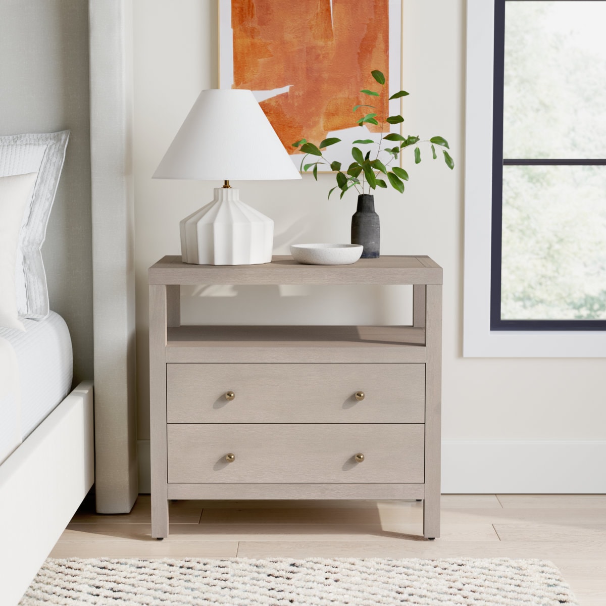 Celine 28" 2-Drawer Nightstand