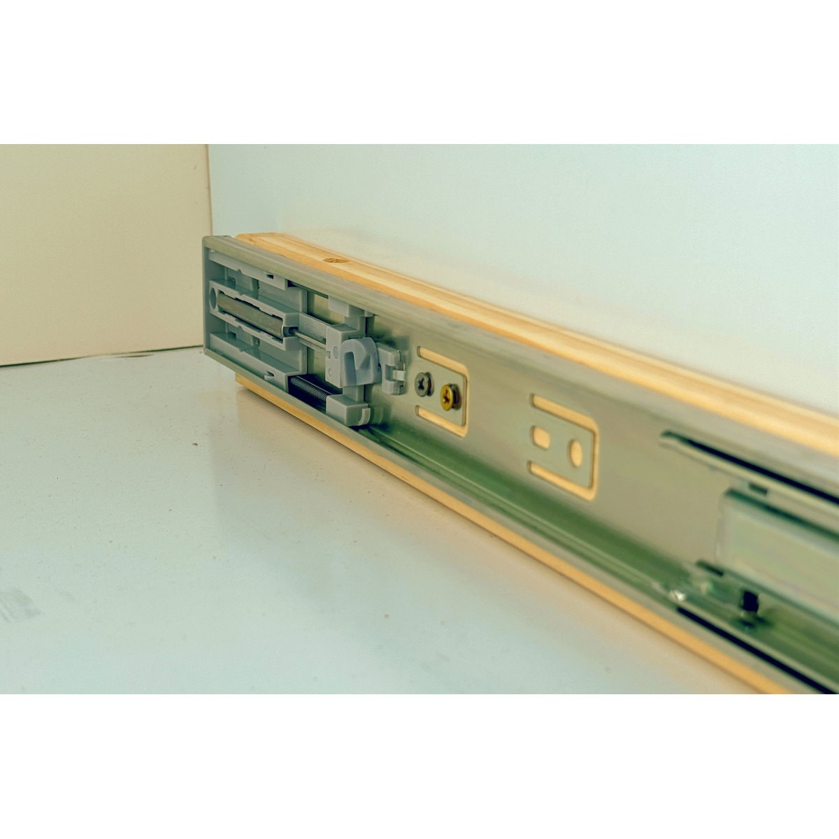 Malaree Slide-Out Shelf Soft Close Rails Wood Pull Out Tray Organizer No Assembly Required