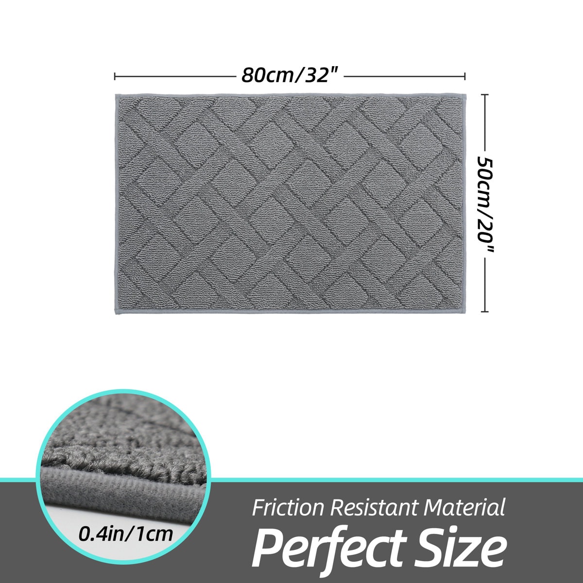 Dioselina Non-Slip Indoor Doormat