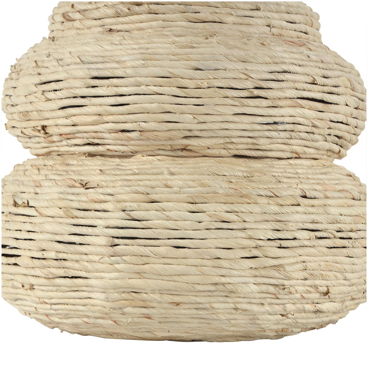 Seagrass Handmade Wrapped Decorative Vase with Abstract Bubble Shape