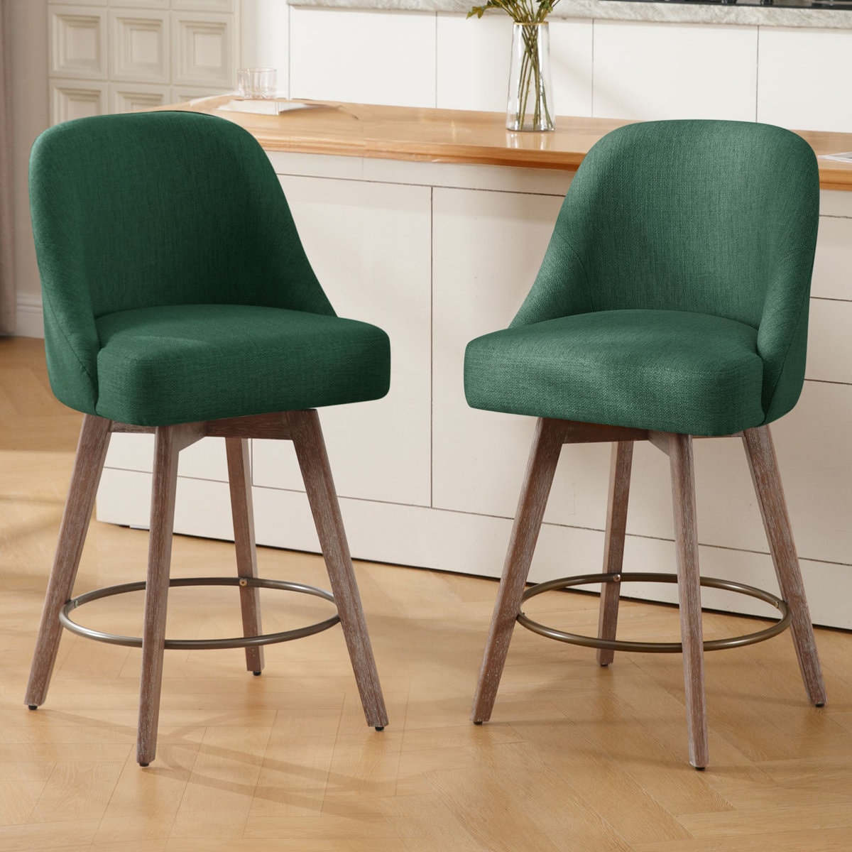 26'' Swivel Counter & Bar Stool (Set of 2)