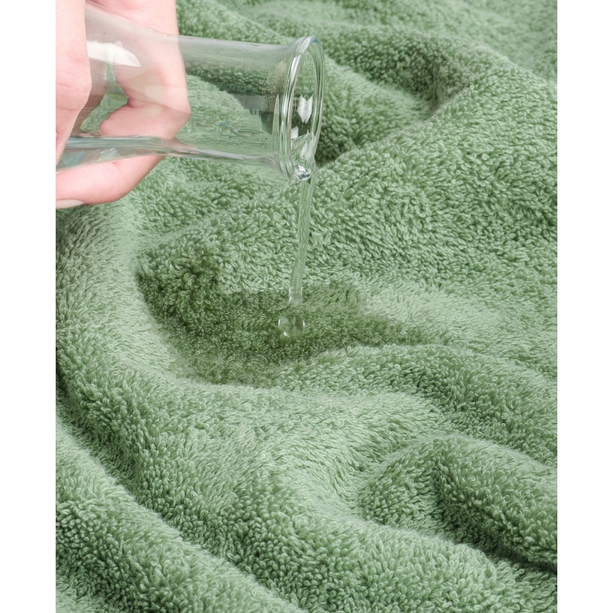 100% Cotton Luxury Turkish 6 Piece Bath Towel Set, Super Soft and Absorbent