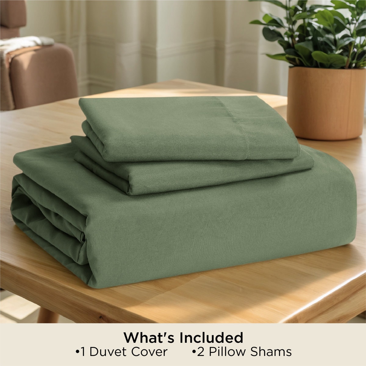 Essential Bedsure Super Soft Prewashed Duvet Cover Set 109gsm GentleSoft™️