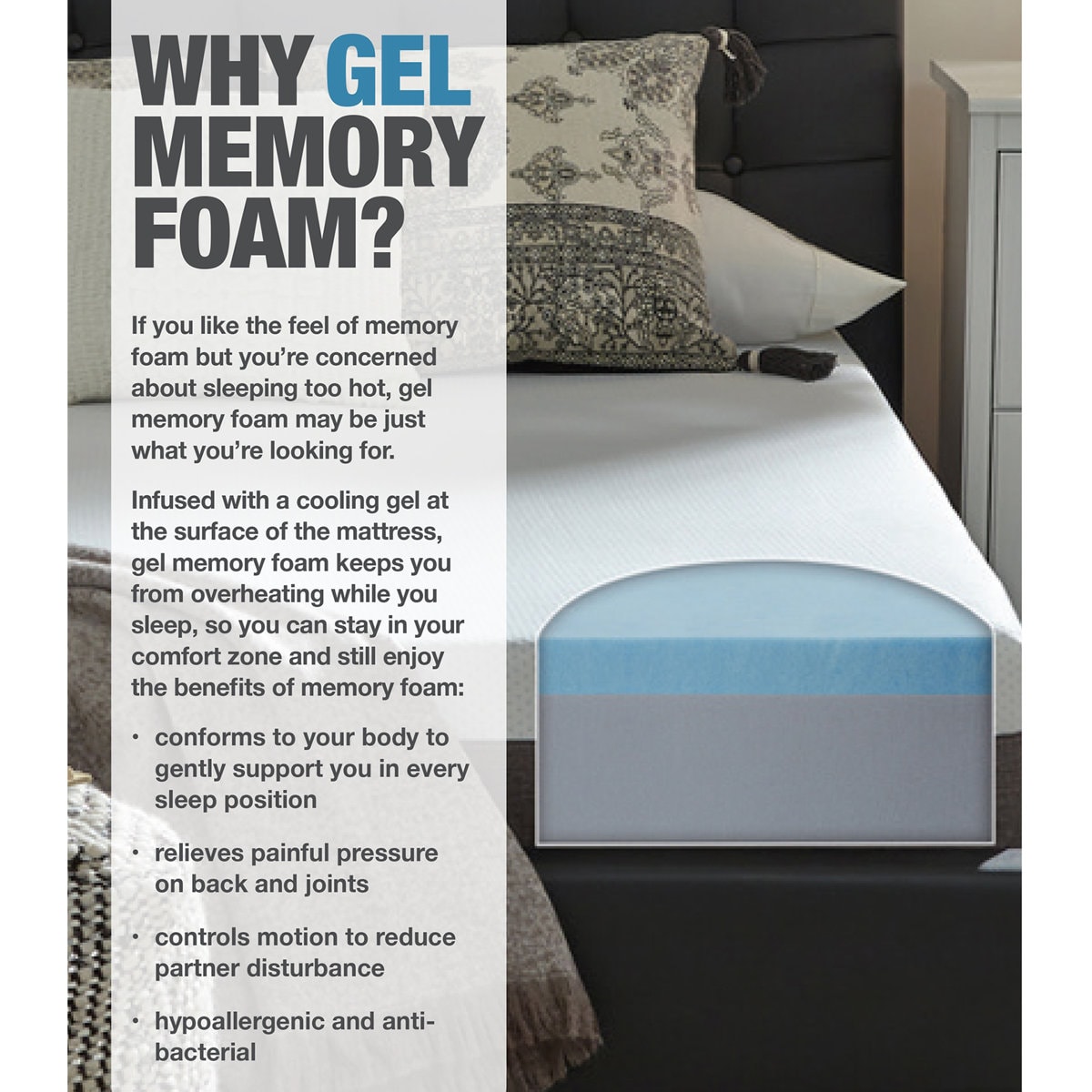 ComforPedic Loft from Beautyrest Firm Gel Memory Foam Mattress
