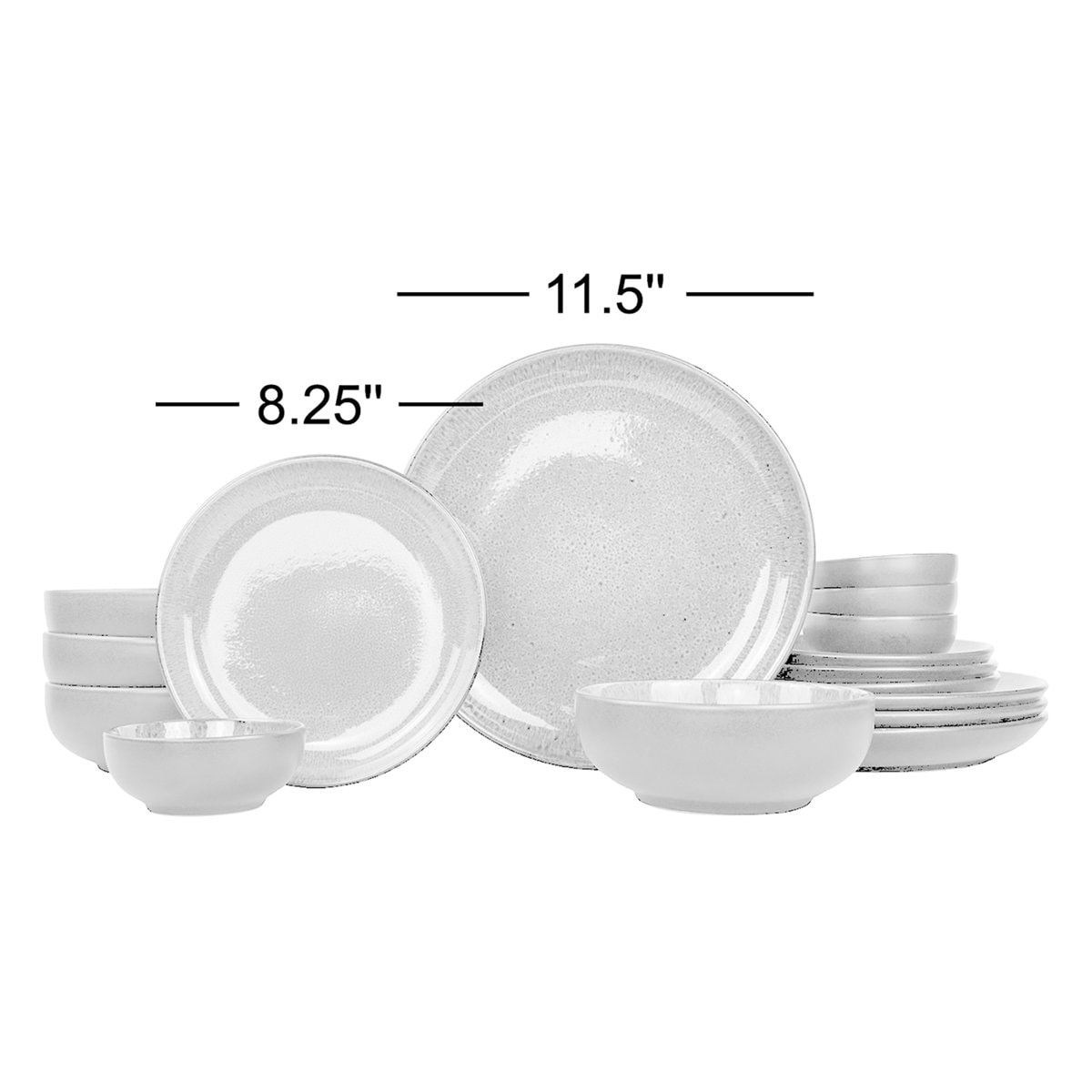 Sango Resona 16-Piece Stoneware Dinnerware Set - Service For 4, Plate And Bowl Set