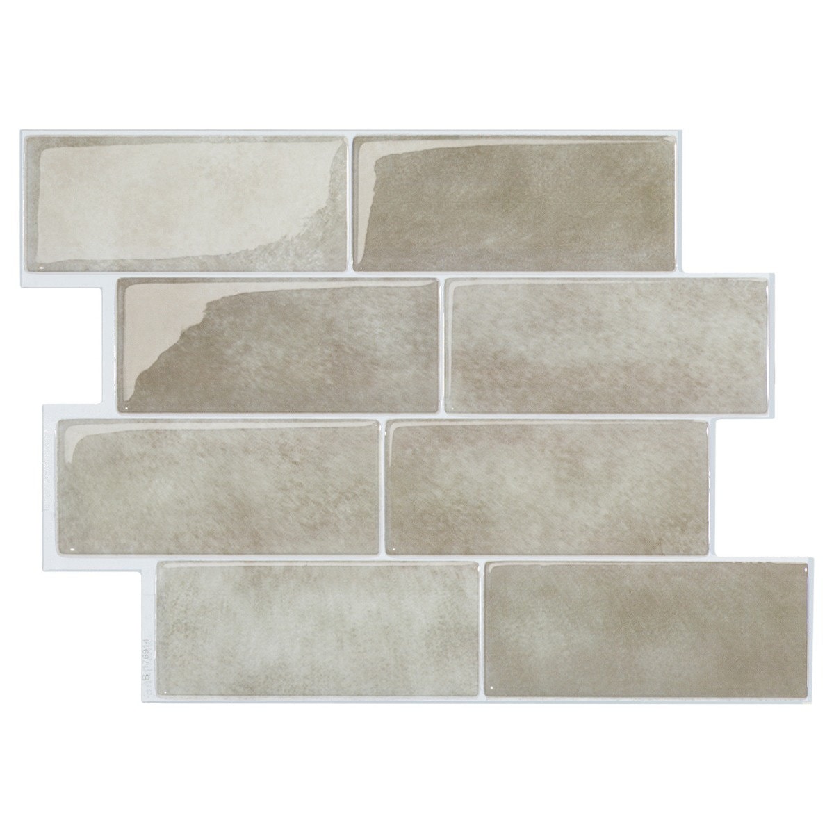 Peel and Stick Gel Backsplash Tile Metro 12'' x 8''