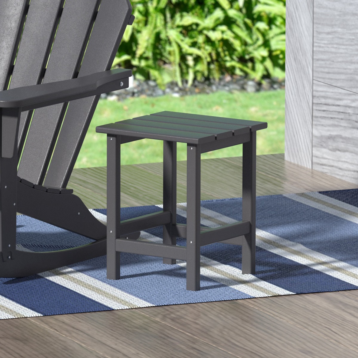 Shavon All Weather Adirondack Outdoor HDPE Side Table