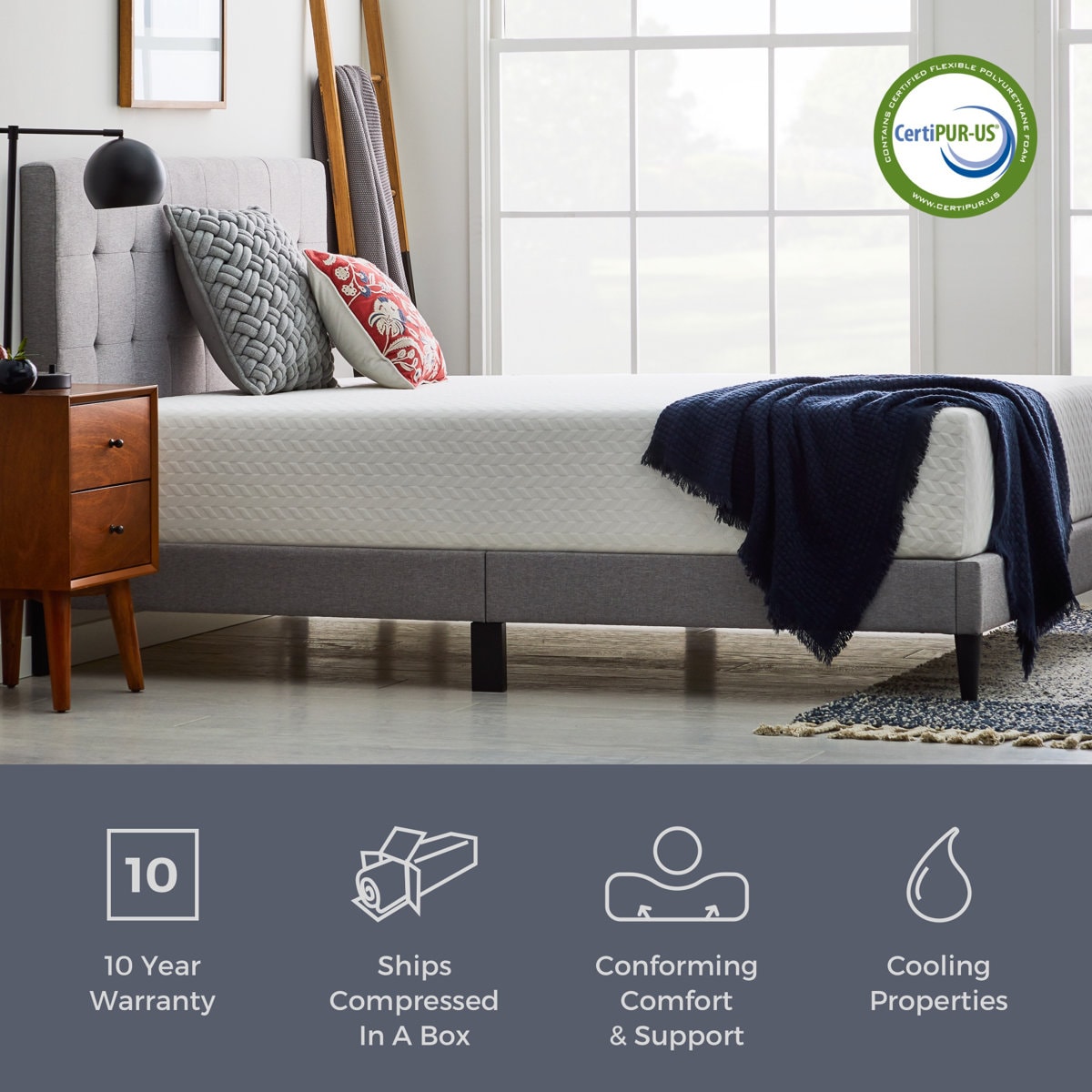 Wayfair Sleep 12" Plush Memory Foam Mattress