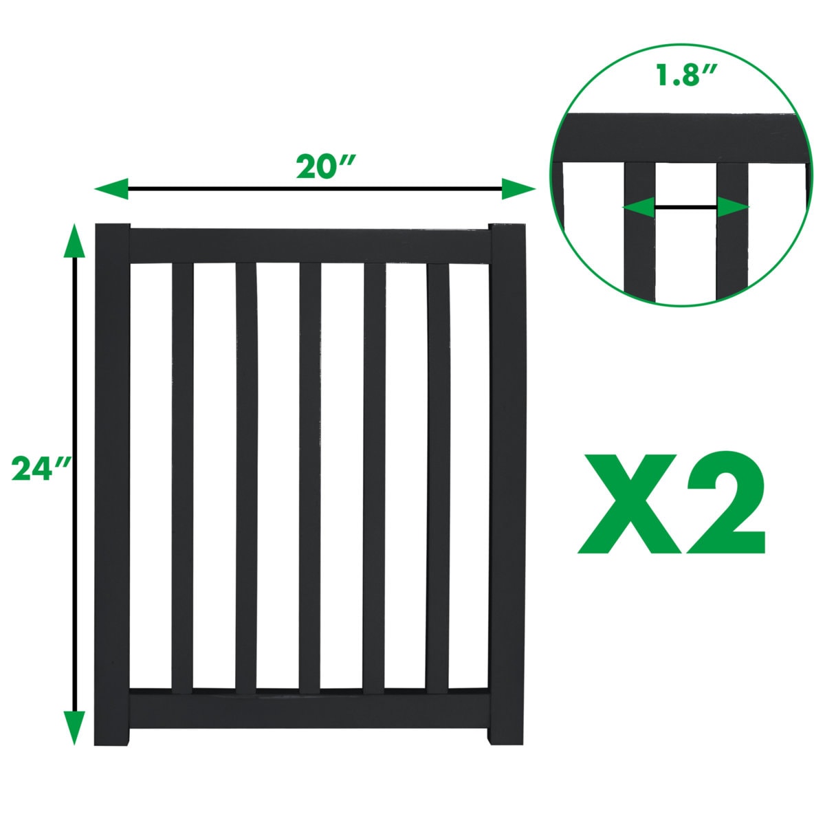 Wooden Free Standing Pet Gate