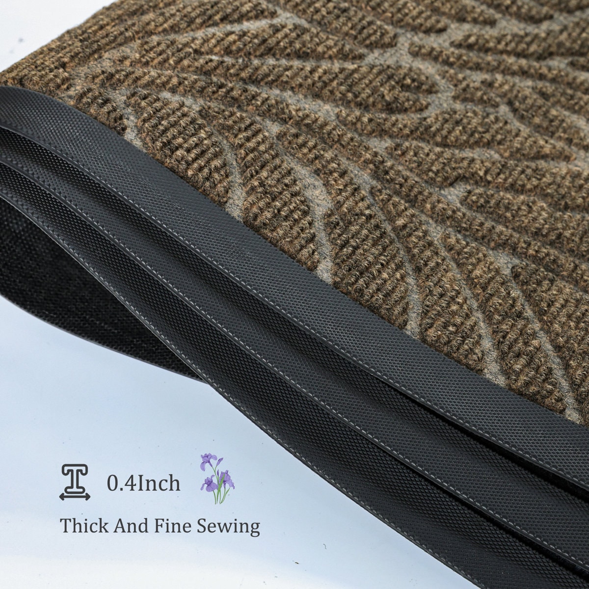 Welcome Indoor Outdoor Mat, Heavy Duty Sturdy Front Door Mat for Entrance, Garage, Garden