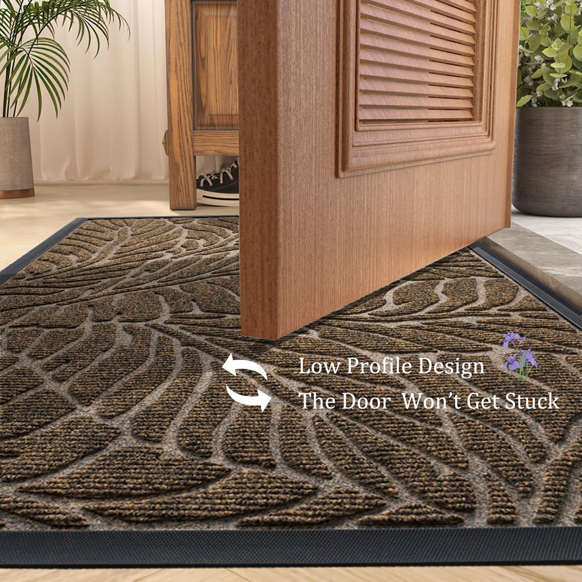 Welcome Indoor Outdoor Mat, Heavy Duty Sturdy Front Door Mat for Entrance, Garage, Garden